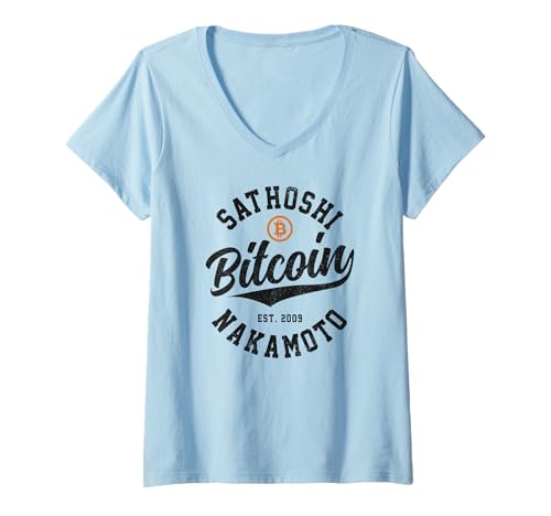 Damen Bitcoin BTC Kryptowährung Investor Trader T-Shirt mit V-Ausschnitt Damen Bitcoin BTC Kryptowährung Investor Trader T-Shirt mit V-Ausschnitt von In Crypto We Trust - Bitcoin Apparel & Gifts