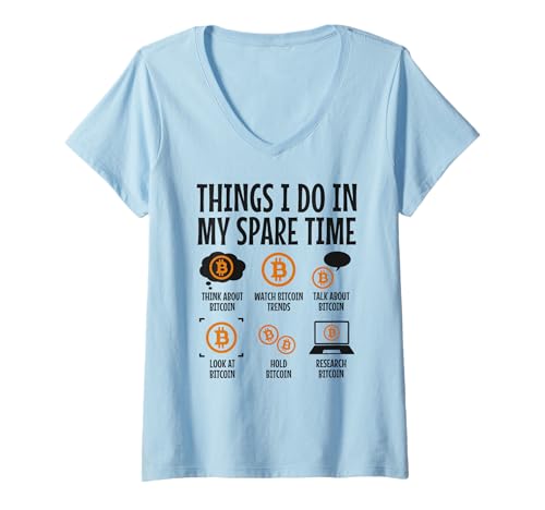 Damen Bitcoin Lustiger BTC-Kryptowährungsinvestor und -händler T-Shirt mit V-Ausschnitt Damen Bitcoin Lustiger BTC-Kryptowährungsinvestor und -händler T-Shirt mit V-Ausschnitt von In Crypto We Trust - Bitcoin Apparel & Gifts