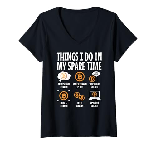 Damen Bitcoin Lustiger BTC-Kryptowährungsinvestor und -händler T-Shirt mit V-Ausschnitt Damen Bitcoin Lustiger BTC-Kryptowährungsinvestor und -händler T-Shirt mit V-Ausschnitt von In Crypto We Trust - Bitcoin Apparel & Gifts