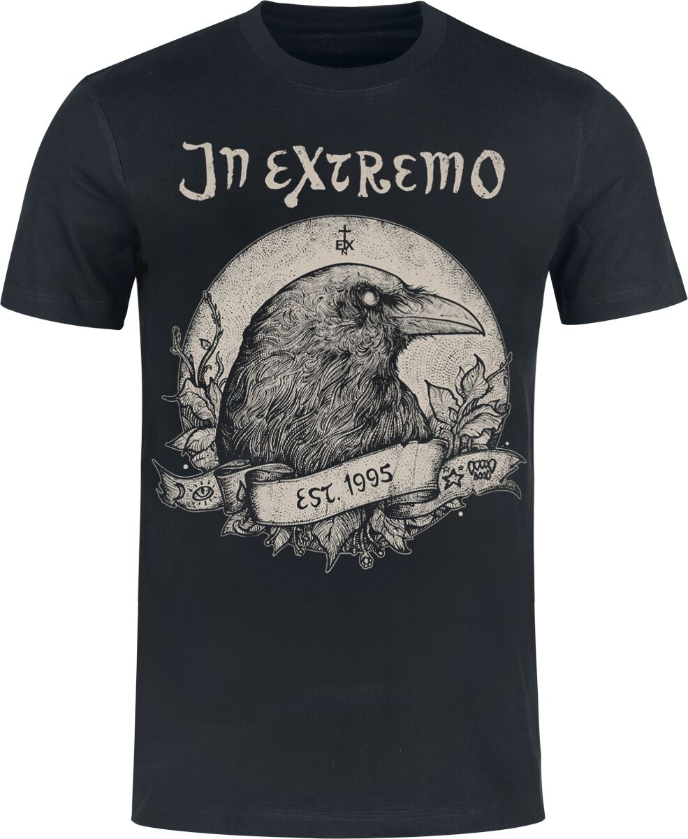 In Extremo T-Shirt - Rabe - S bis 3XL - für Männer - Größe L - schwarz  - Lizenziertes Merchandise! von In Extremo