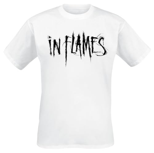 In Flames Buried Time Männer T-Shirt weiß S 100% Baumwolle Band-Merch, Bands von In Flames