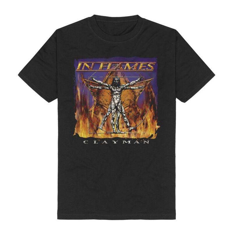 In Flames Clayman Cover T-Shirt schwarz in 3XL von In Flames