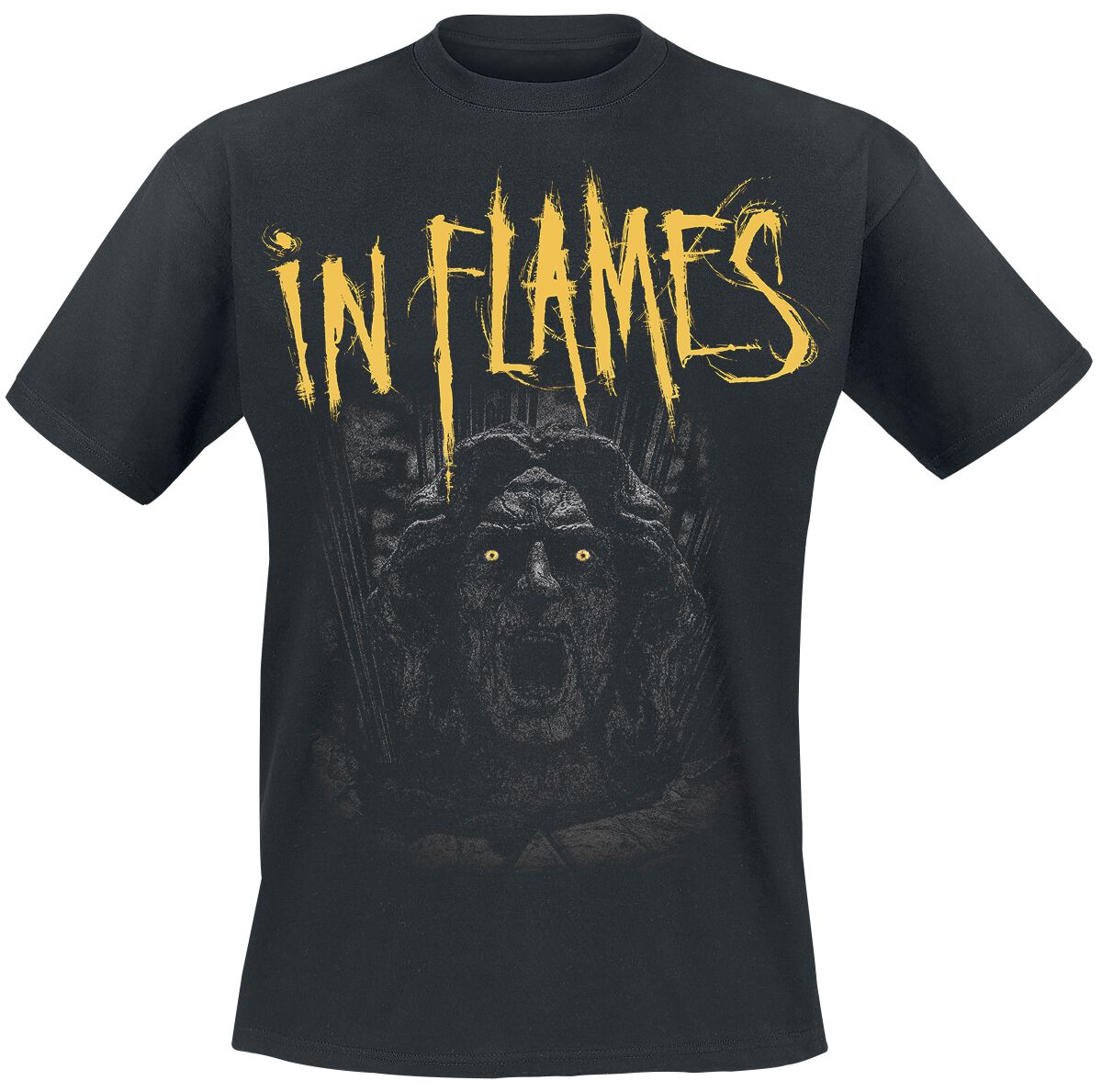 In Flames Clayman We Trust T-Shirt schwarz in M von In Flames