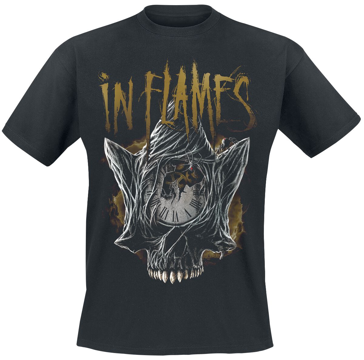 In Flames Foregone Skull T-Shirt schwarz in L von In Flames