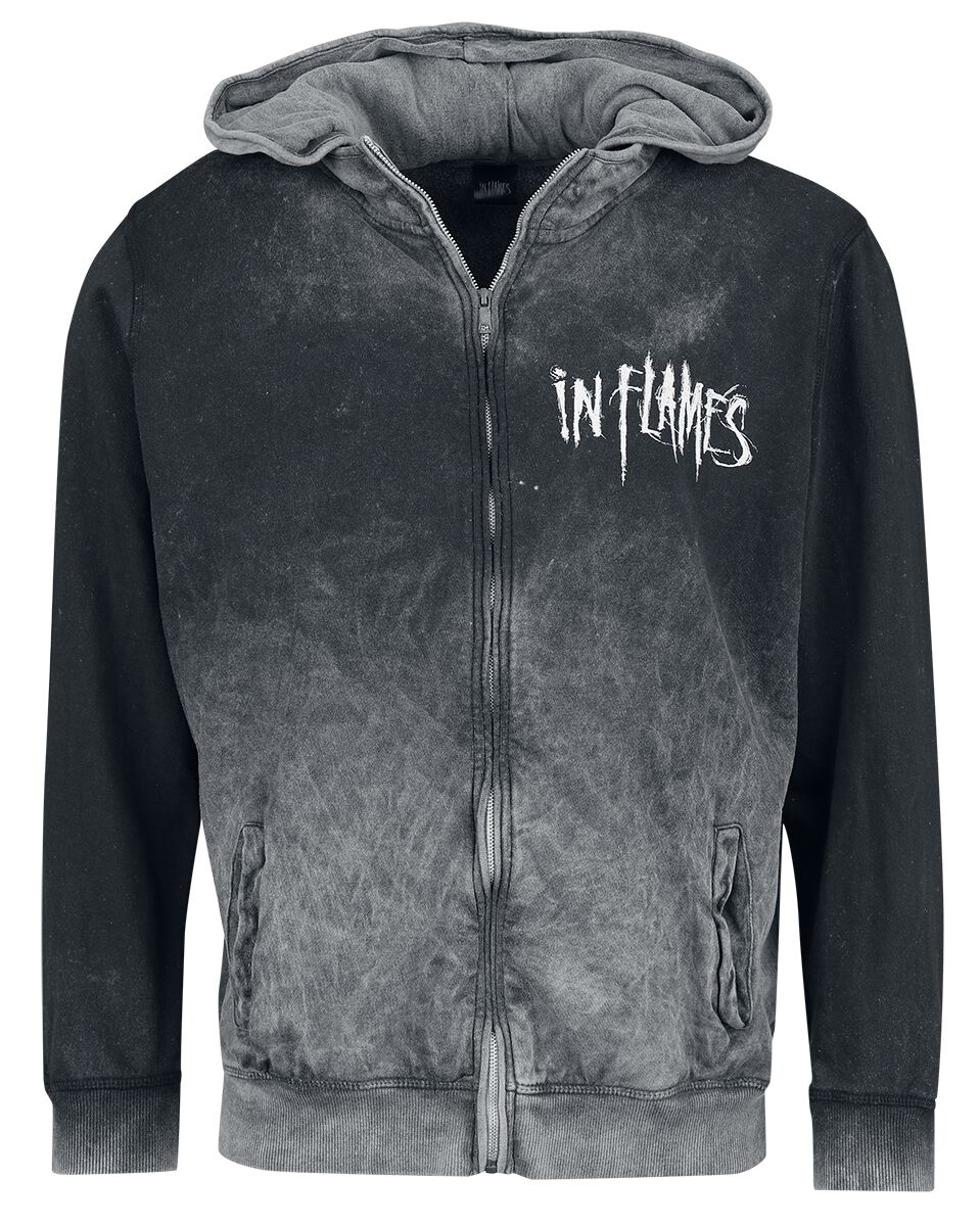 In Flames Jester Head Kapuzenjacke grau in XXL von In Flames