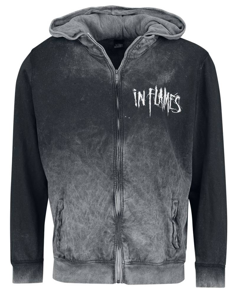 In Flames Jester Head Kapuzenjacke grau in XXL von In Flames