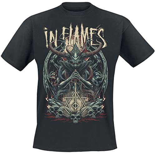 In Flames Kali Männer T-Shirt schwarz L 100% Baumwolle Band-Merch, Bands von In Flames