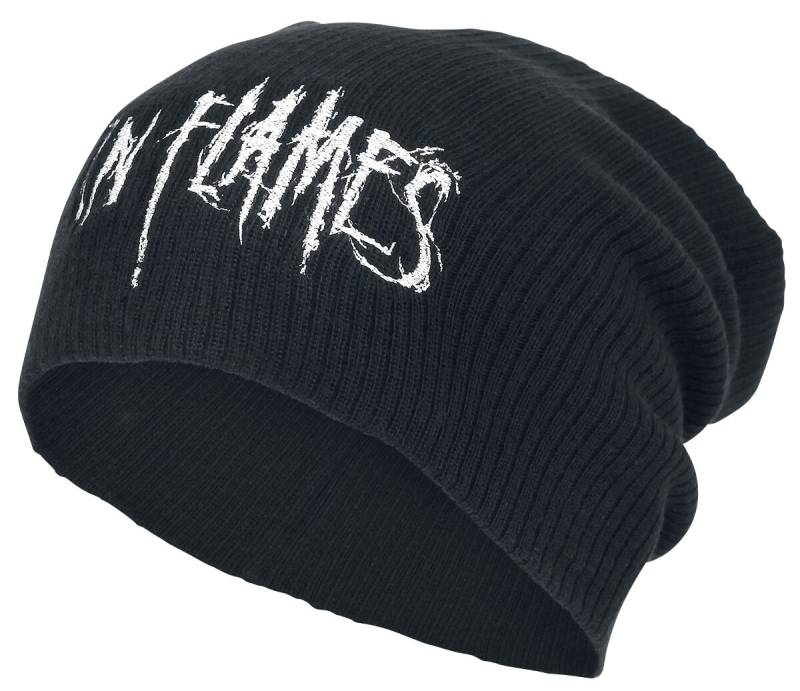 In Flames Mütze - Logo - schwarz  - Lizenziertes Merchandise! von In Flames