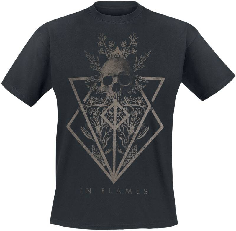 In Flames Skull - Heavyweight T-Shirt schwarz in M von In Flames