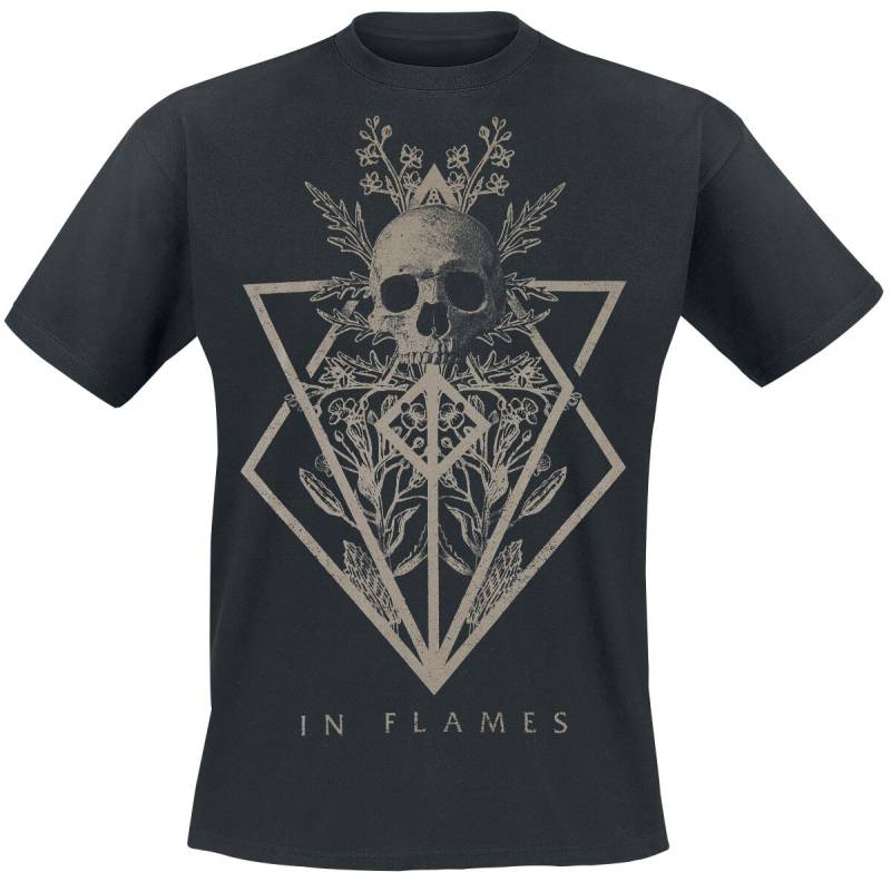 In Flames Skull T-Shirt schwarz in XXL von In Flames