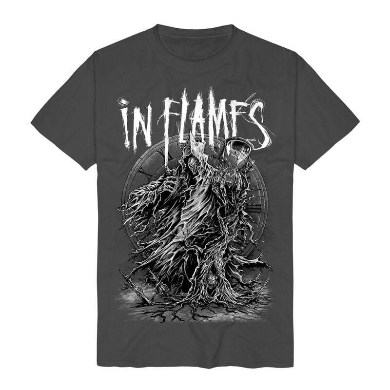 In Flames T-Shirt - End Of Time - S bis 3XL - für Männer - Größe XL - charcoal  - Lizenziertes Merchandise! von In Flames