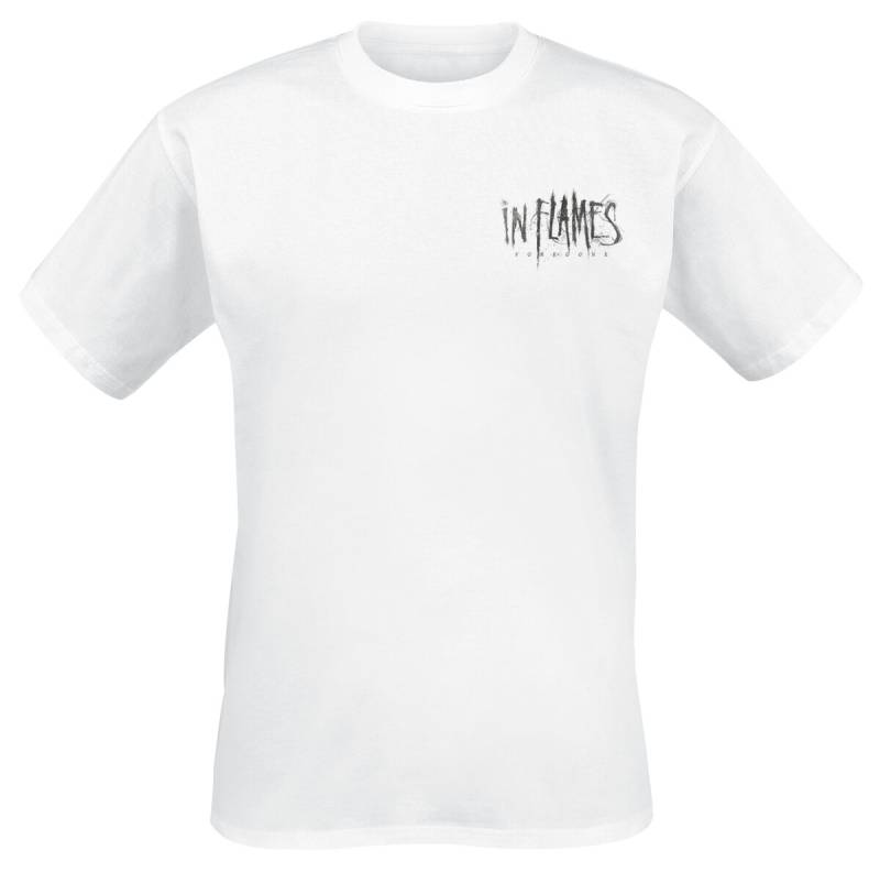 In Flames T-Shirt - Foregone Distressed Logo - S bis 3XL - für Männer - Größe 3XL - weiß  - Lizenziertes Merchandise! von In Flames