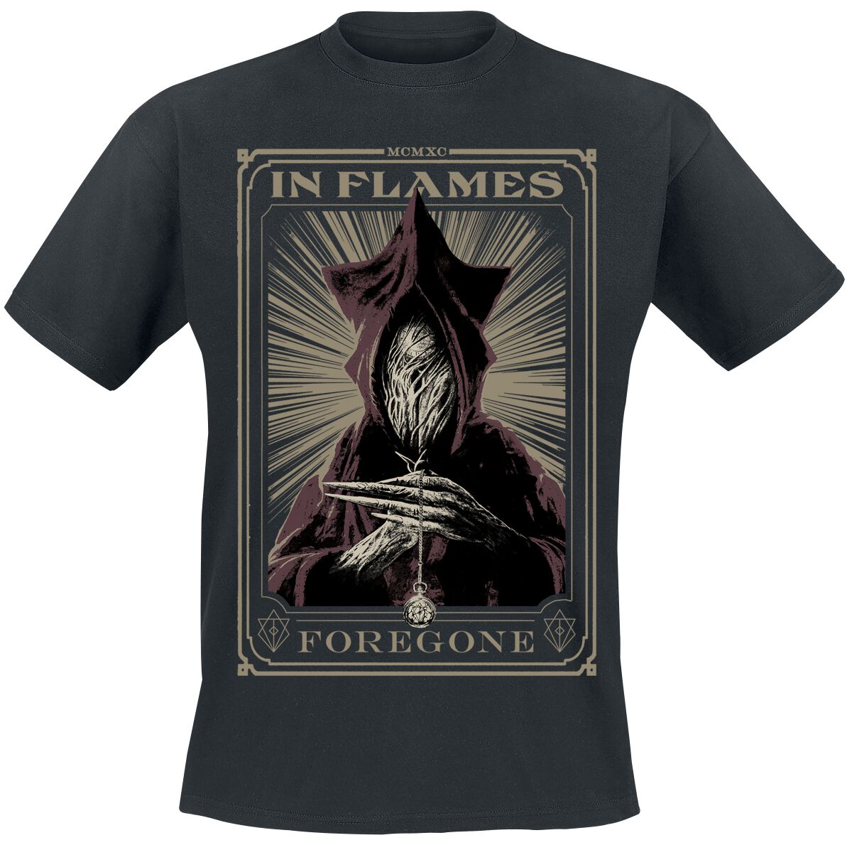 In Flames T-Shirt - Foregone Tarot - S bis 3XL - für Männer - Größe S - schwarz  - Lizenziertes Merchandise! von In Flames