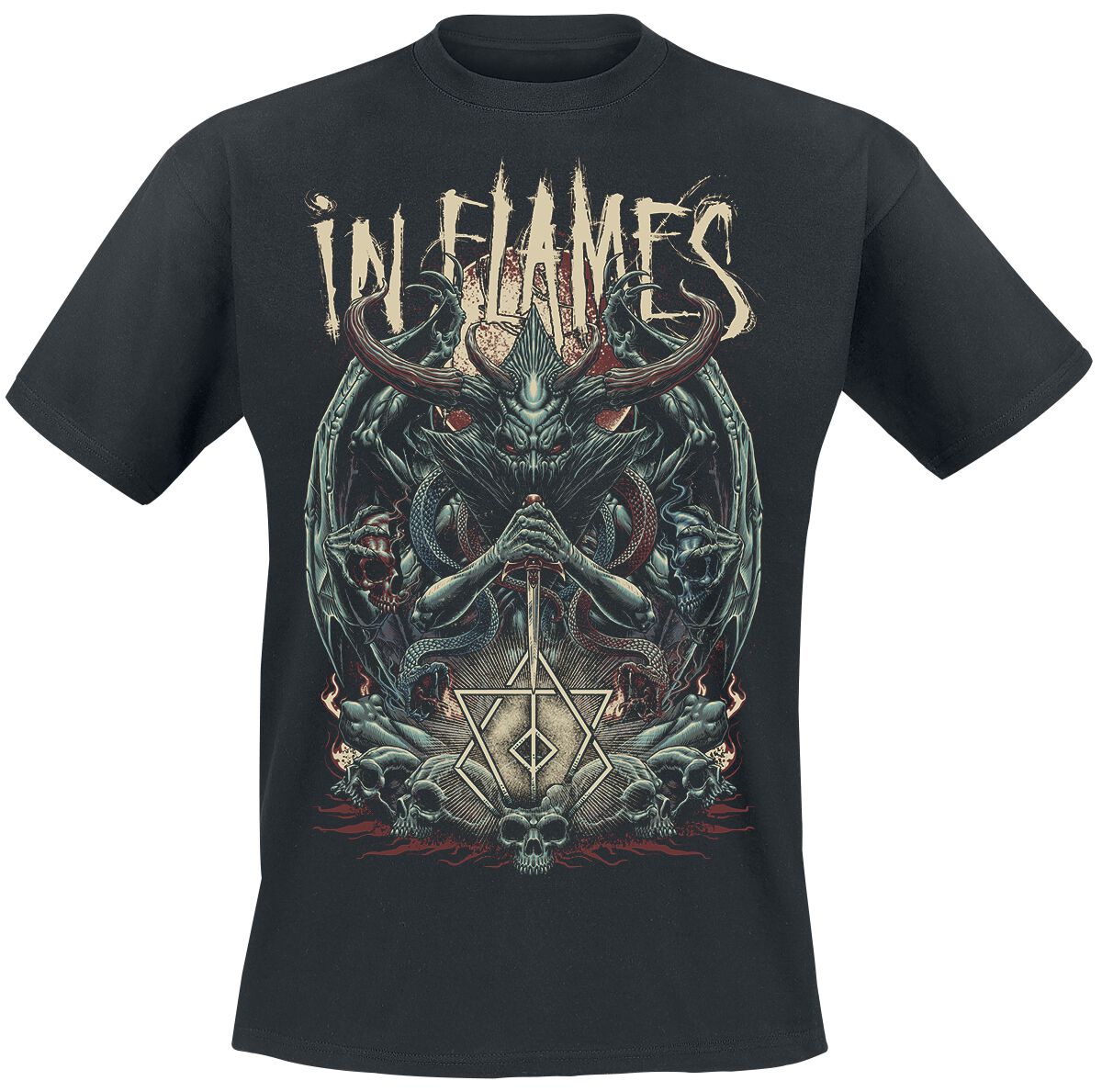 In Flames T-Shirt - Kali - S bis 3XL - für Männer - Größe S - schwarz  - Lizenziertes Merchandise! von In Flames