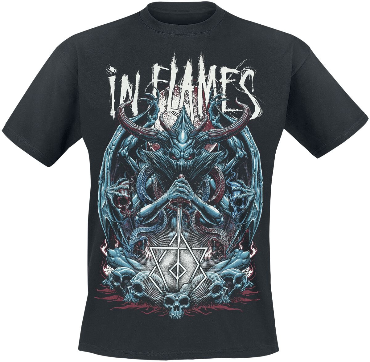 In Flames T-Shirt - Kali - S bis 3XL - für Männer - Größe XXL - schwarz  - Lizenziertes Merchandise! von In Flames