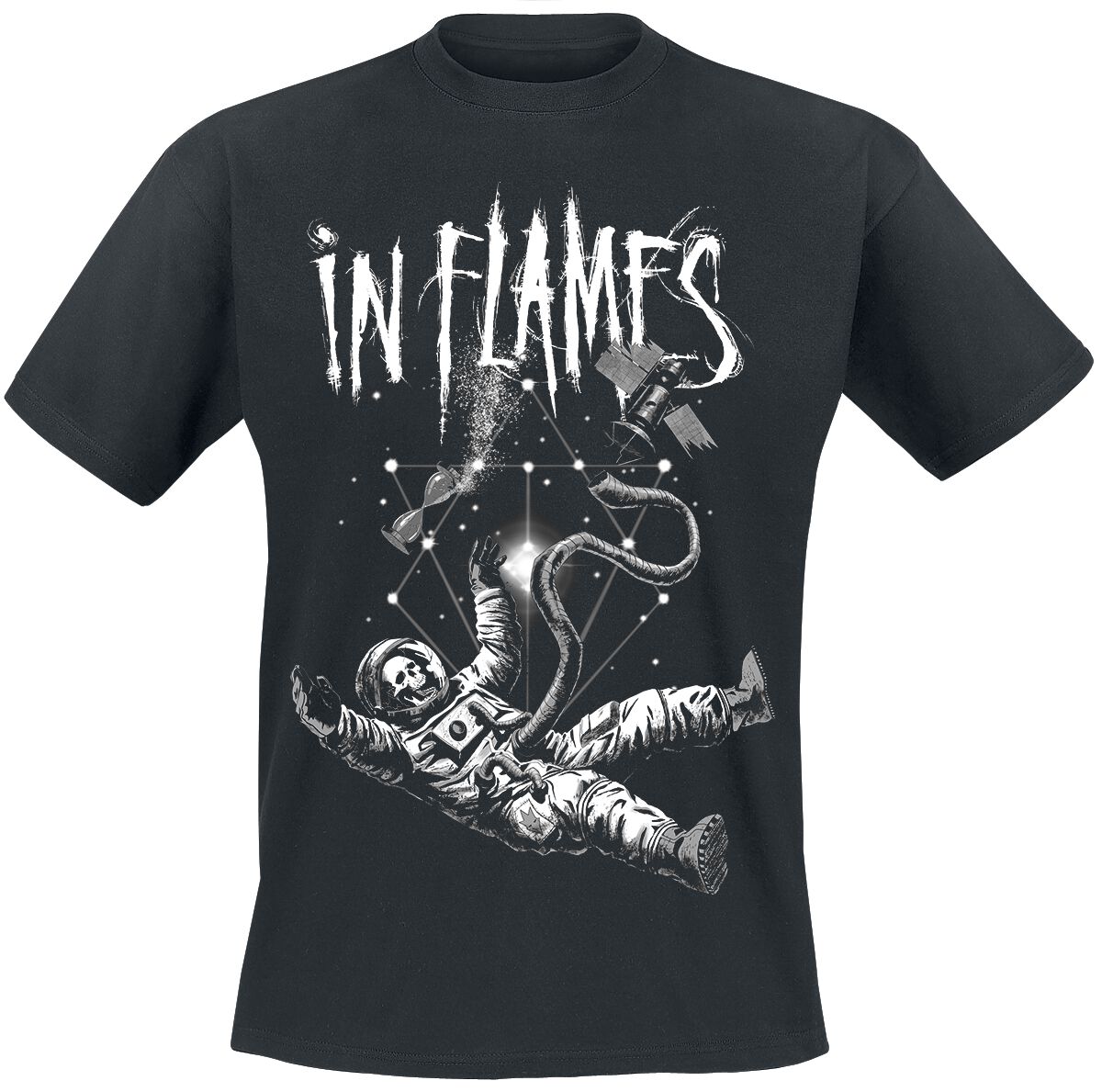 In Flames T-Shirt - Spaceman - S bis XXL - für Männer - Größe M - schwarz  - Lizenziertes Merchandise! von In Flames