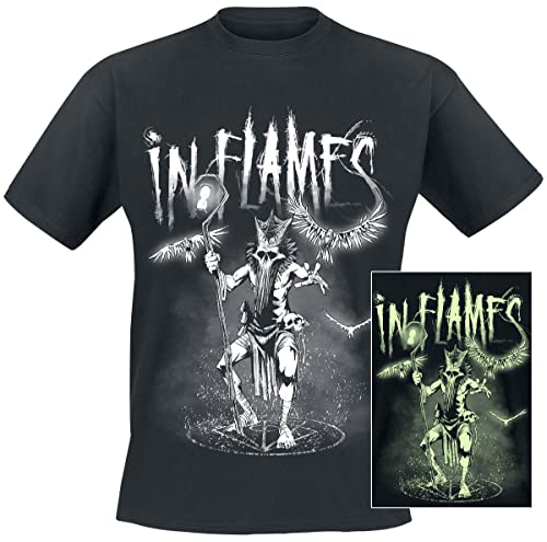 In Flames Witch Doctor Männer T-Shirt schwarz L 100% Baumwolle Band-Merch, Bands von In Flames