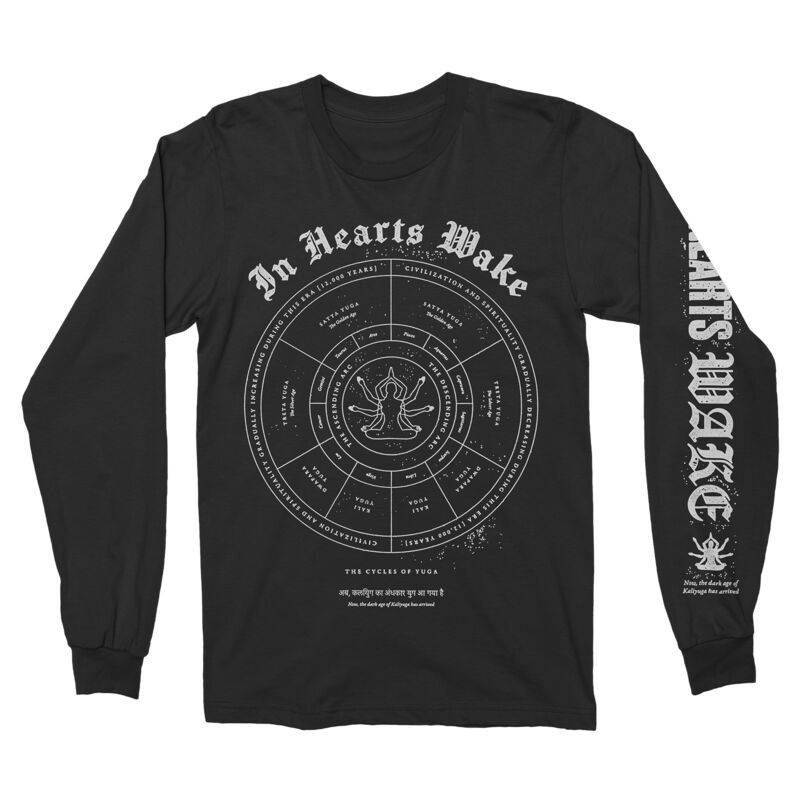In Hearts Wake Cycles of Yuga Langarmshirt schwarz in XXL von In Hearts Wake