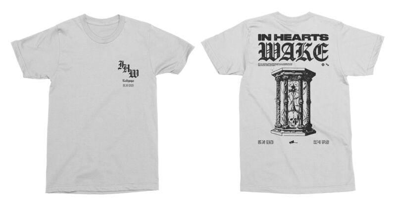 In Hearts Wake T-Shirt - Hourglass - S bis XXL - für Männer - Größe XXL - weiß  - Lizenziertes Merchandise! von In Hearts Wake