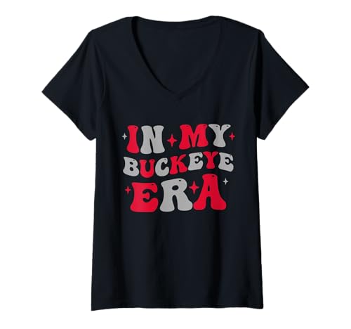 Damen In meiner Buckeye-Ära T-Shirt mit V-Ausschnitt Damen In meiner Buckeye-Ära T-Shirt mit V-Ausschnitt von In My Buckeye Era Tee