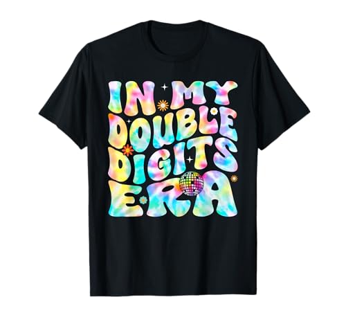 In My Double Digits Era Retro Batik für Mädchen zum 10. Geburtstag T-Shirt von In My Double Digits Era 10th Birthday Apparel