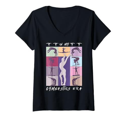 Damen Frauen Mädchen In My Gymnastics Era Gymnastik-Liebhaber T-Shirt mit V-Ausschnitt Damen Frauen Mädchen In My Gymnastics Era Gymnastik-Liebhaber T-Shirt mit V-Ausschnitt von In My Gymnastics Era Exercise Lovers