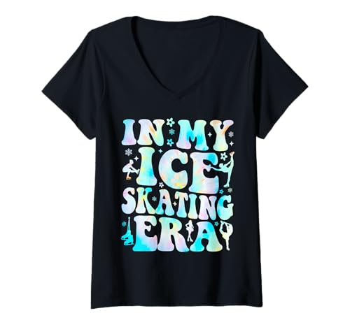 Damen In My Ice Skating Era T-Shirt mit V-Ausschnitt Damen In My Ice Skating Era T-Shirt mit V-Ausschnitt von In My Ice Skating Era Tshirt