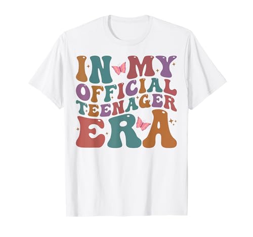 In meiner offiziellen Teenager-Ära groovy Geburtstag Mädchen Teen T-Shirt In meiner offiziellen Teenager-Ära groovy Geburtstag Mädchen Teen T-Shirt von In My Official Teenager Era groovy Birthday Girl
