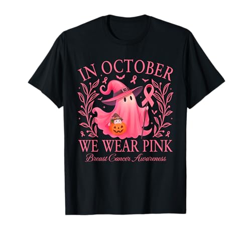 Im Oktober tragen wir rosa Hexe Brustkrebs Frauen Halloween T-Shirt Im Oktober tragen wir rosa Hexe Brustkrebs Frauen Halloween T-Shirt von In October We Wear Pink Witch Breast Cancer