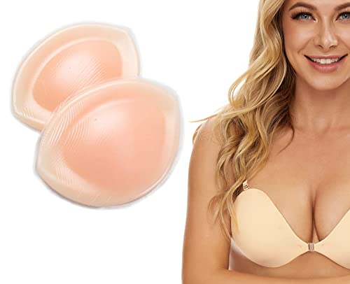 In One Clothing 260 Gramm/Paar - hautfarbene Silikon Einlagen für BH´s Badeanzüge oder Bikinis - weich und flexibel von In One Clothing