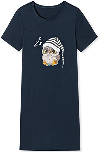 In One Clothing Mädchen Nachthemd mit Eulen Motivdruck - Eule Schlafmütze 152 von In One Clothing
