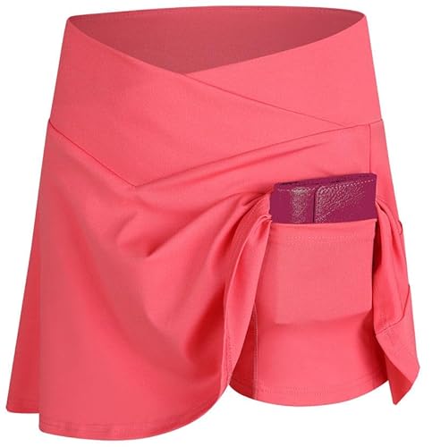 Mädchen Rock mit Innenshorts und Innentasche - lachs Grösse 116 von In One Clothing