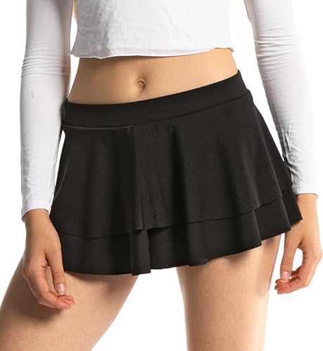 Minirock - sexy kurzer Damen Rock - schwarz 4XL von In One Clothing