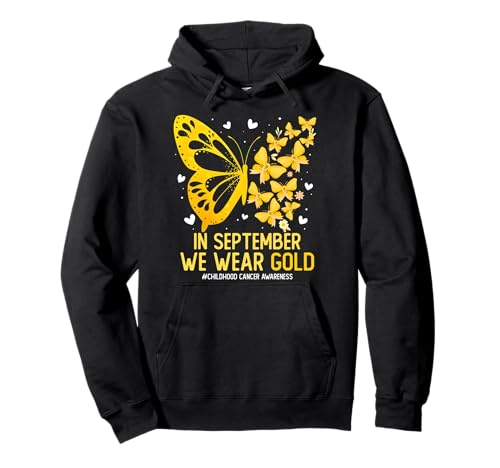 Im September tragen wir Gold Kindheit Krebs Bewusstsein Kinder Pullover Hoodie Im September tragen wir Gold Kindheit Krebs Bewusstsein Kinder Pullover Hoodie von In September We Wear Gold Childhood Cancer