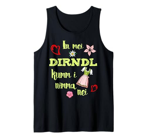 Trachten Outfit In MEI Dirndl kumm i nimma nei Ersatz Tracht Tank Top von In mei Dirndl kumm i nimma nei Ersatz Tracht
