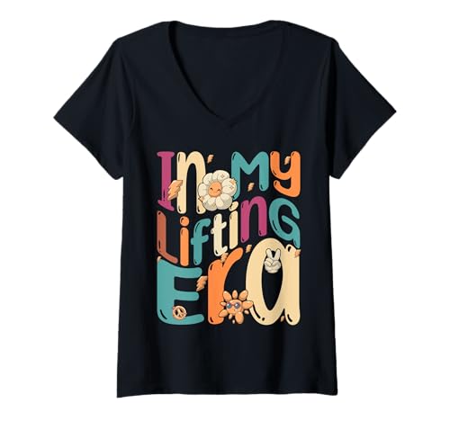 Damen In meiner großen Schwester -Ära Groovy Retro Neue große T-Shirt mit V-Ausschnitt Damen In meiner großen Schwester -Ära Groovy Retro Neue große T-Shirt mit V-Ausschnitt von In meiner großen Schwester -Ära Retro Groovy