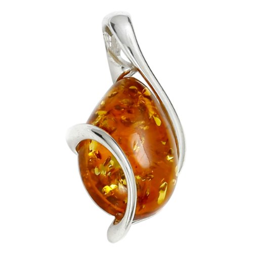 InCollections Damen-Anhänger 925/000 Sterlingsilber mit Bernstein von INCOLLECTIONS