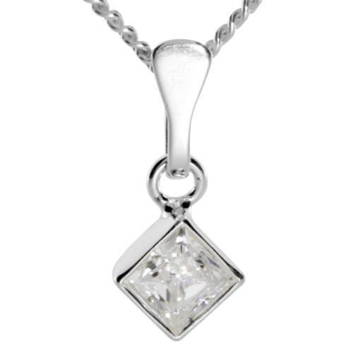 InCollections Damen-Anhänger 925/000 Sterlingsilber mit Zirkonia weiss inklusive Panzerkette 40 cm 0410200016401 InCollections Damen-Anhänger 925/000 Sterlingsilber mit Zirkonia weiss inklusive Panzerkette 40 cm 0410200016401 von INCOLLECTIONS