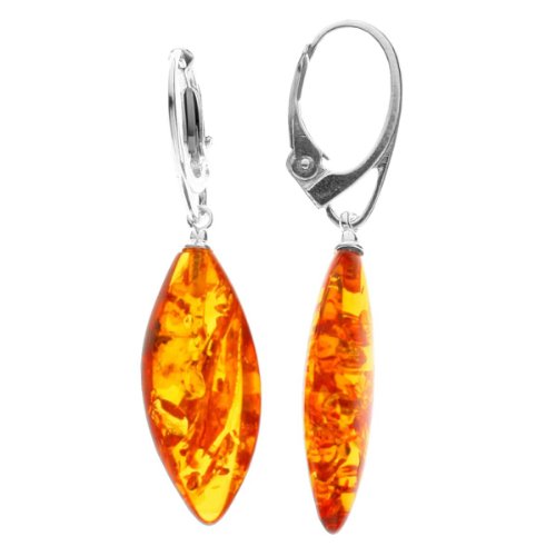 InCollections Damen-Ohrhänger 925 Sterlingsilber mit Bernstein von INCOLLECTIONS