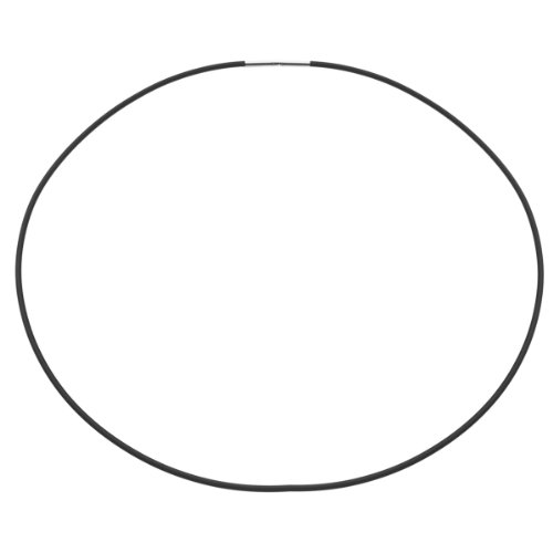 InCollections Unisex-Kautschukband 2,0/42 cm mit Bajonettverschluss 925/000 Sterlingsilber 0024980127400 von INCOLLECTIONS