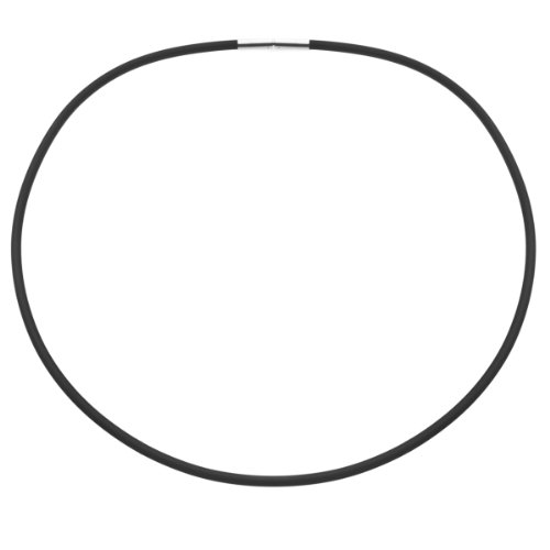 InCollections Unisex-Kautschukband 3,0/45 cm mit Bajonettverschluss 925/000 Sterlingsilber 0054980135400 von INCOLLECTIONS