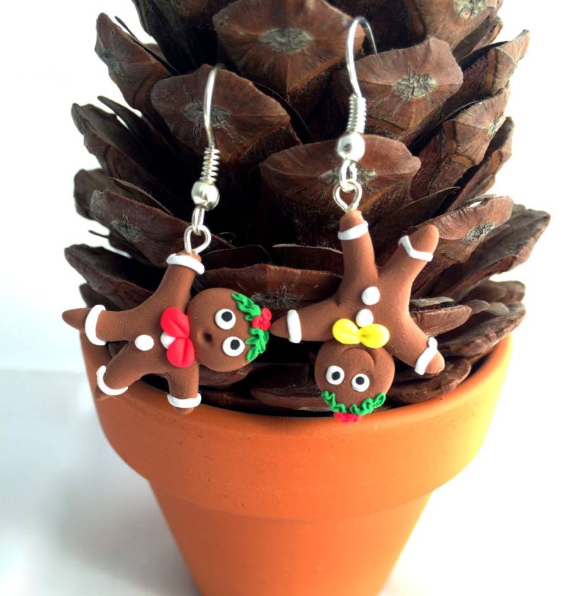 Lebkuchen Ohrringe, Essen Weihnachtsohrringe Lebkuchen Ohrringe, Essen Weihnachtsohrringe von InColorsArt