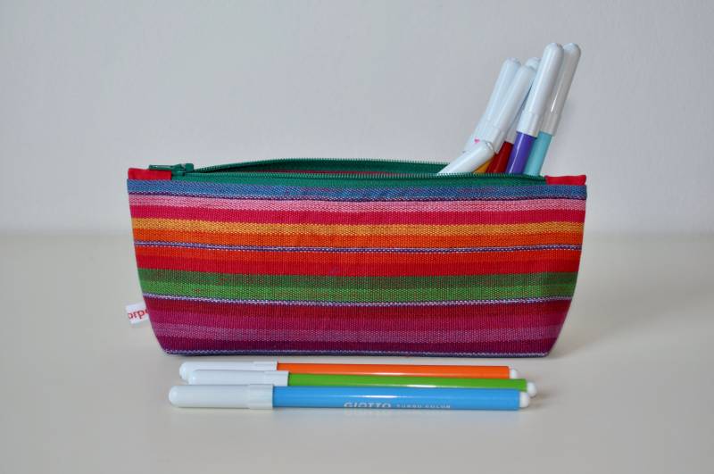 Federmäppchen Mit Regenbogenmuster, Reißverschlussbeutel Aus Baumwolle von InCorpo