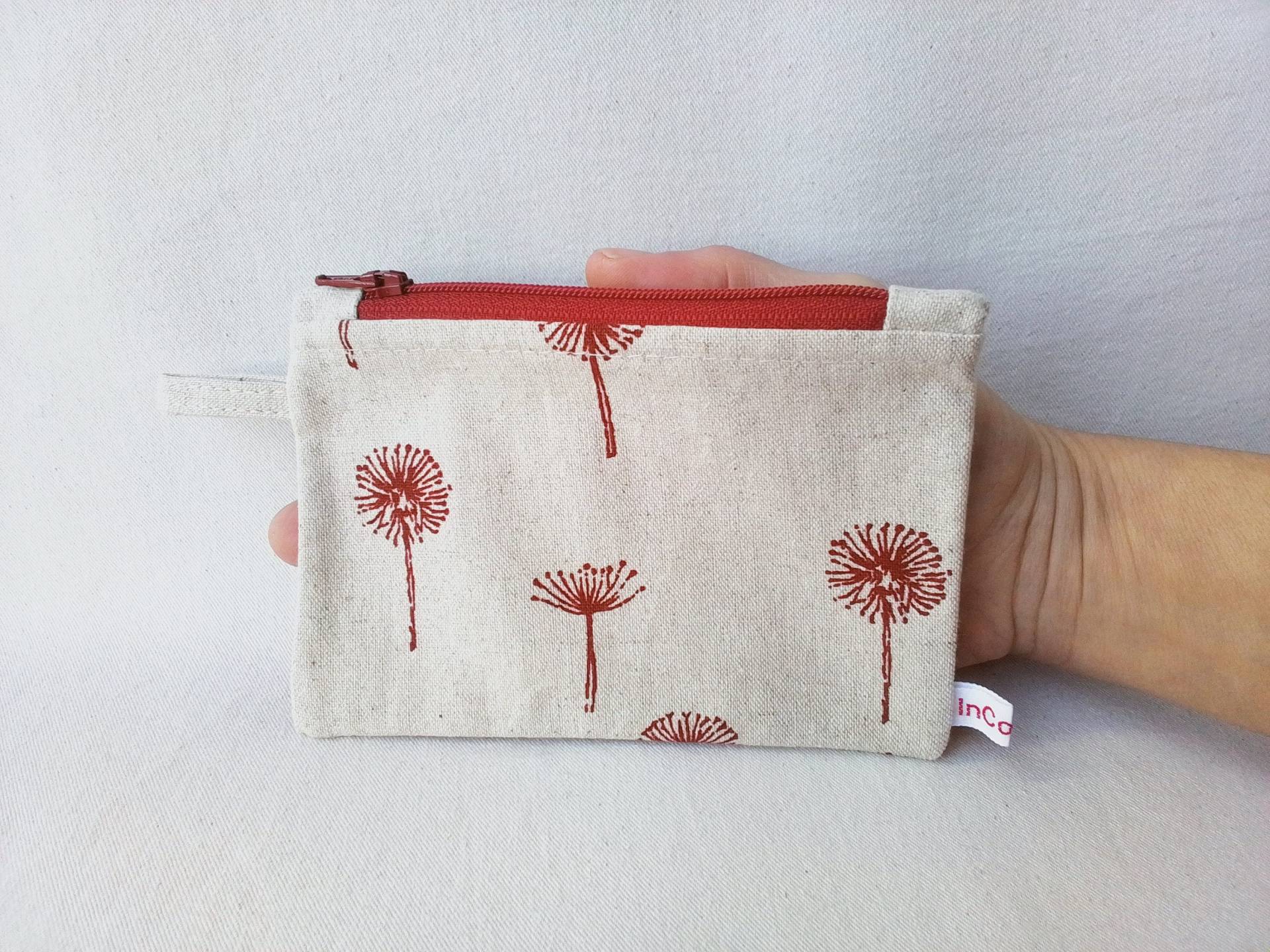 Reißverschlussbeutel Aus Baumwolle Mit Pusteblume von InCorpo