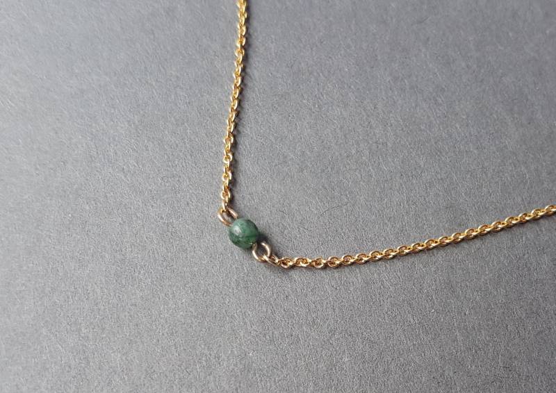 Zierliche Smaragd Edelstein Armband, Einzelne Echte Armband Mai Birthstone Sterling Silber, Rose Gold Zierliche Smaragd Edelstein Armband, Einzelne Echte Armband Mai Birthstone Sterling Silber, Rose Gold von InDaPendantJewellery