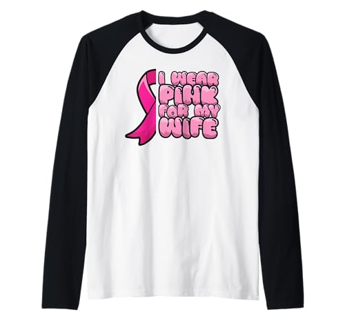 Herren Brustkrebs Ehefrau Kampf tragen rosa Schleife Bewusstsein Raglan Herren Brustkrebs Ehefrau Kampf tragen rosa Schleife Bewusstsein Raglan von InGENIUS Breast Cancer Awareness Shirts & Gifts