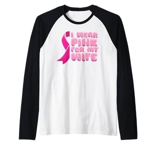 Herren Brustkrebs Ehefrau Kampf tragen rosa Schleife Bewusstsein Raglan Herren Brustkrebs Ehefrau Kampf tragen rosa Schleife Bewusstsein Raglan von InGENIUS Breast Cancer Awareness Shirts & Gifts