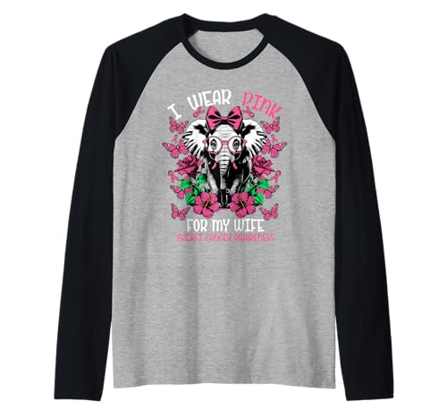 Herren Brustkrebs Frau Kampf Tragen Sie Rosa Schleife Elefant Raglan Herren Brustkrebs Frau Kampf Tragen Sie Rosa Schleife Elefant Raglan von InGENIUS Breast Cancer Awareness Shirts & Gifts