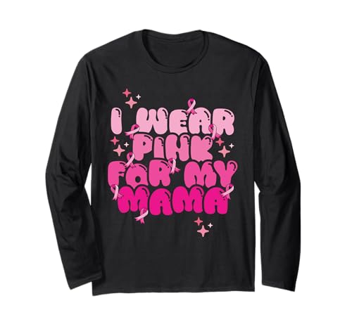 Mom Brustkrebs tragen rosa für Mama Support Squad Awareness Langarmshirt von InGENIUS Brustkrebs-Shirts & Geschenke