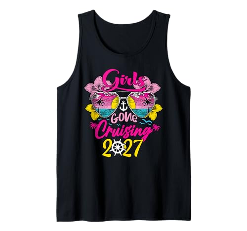 Cruise Girls Gone Cruising 2027 Urlaubsreise Funny Besties Tank Top von InGENIUS Cruise Trip Passende Hemden & Geschenke